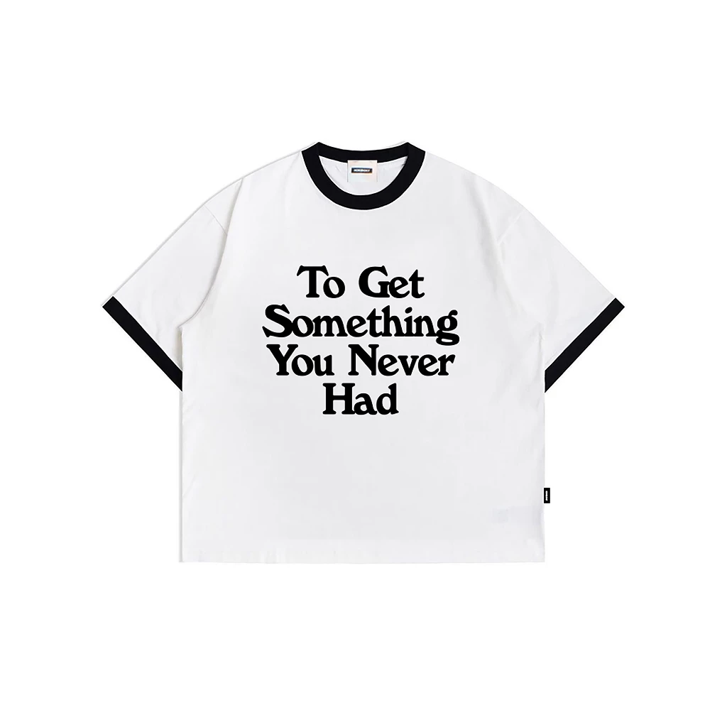 Ringer Tee Boxy White